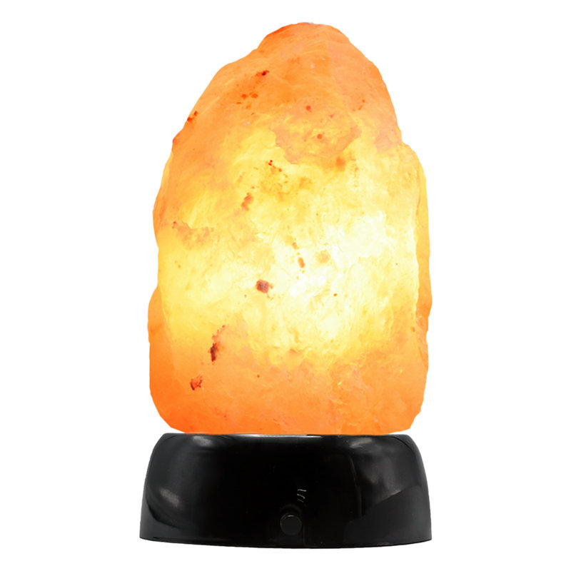 Dakota Fields Keagan Himalayan Glow Salt Lamp Battery Powered ETL Certified Himalayan Pink Salt Lamp Multi color Wayfair